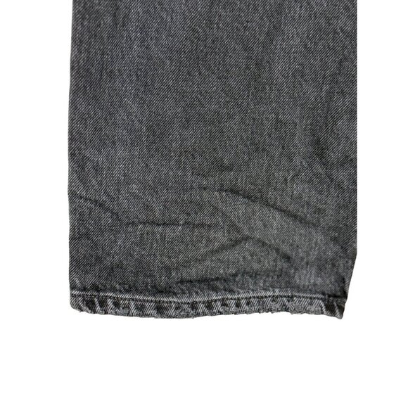 Agolde Crossover Jeans Black 100% Organic Cotton Straight Button Fly Size 22 - Picture 5 of 12